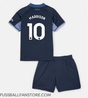 Tottenham Hotspur James Maddison #10 Replik Auswärtstrikot Kinder 2023-24 Kurzarm (+ Kurze Hosen)